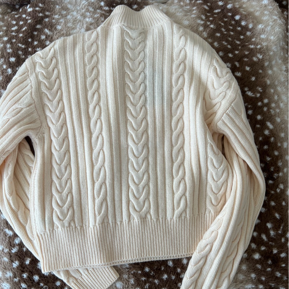PAIGE Cable Knit Half Zip Sweater - Picture 5 of 6